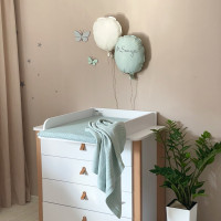 Матрацик на пеленальний столик мятний 50х70+/-2 см