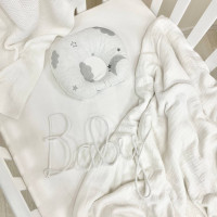 Подушка анатомічна поплін Хмаринки сірі (1312900)