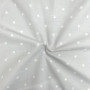 Непромокаюча пелюшка Поплін/Мембрана Зірка розсип біла на сірому