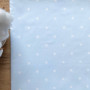 Непромокаюча пелюшка Поплін/Мембрана Зірка розсип біла на блакитному