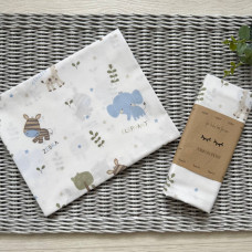 Пелюшка бязь Elephant синій