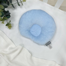 Подушка анатомічна велюр Яскраво-блакитний