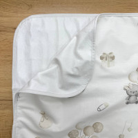 Непромокаюча пелюшка Поплін/Мембрана Ведмедик на повітряній кульці 45х75