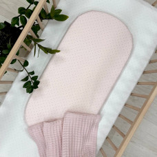 Простирадло у візочок Крапка на пудрі