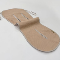 Вкладиш у автокрісло/візочок муслін/непромокаюча махра бежевий