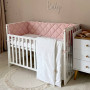Комплект постільної білизни для новонародженого Baby Dream New Зайка із собачкою бежевий/пудра