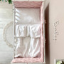 Комплект постільної білизни для новонародженого Baby Dream New Зайка із собачкою бежевий/пудра