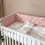 Комплект постільної білизни для новонародженого Baby Dream New Зайка із собачкою бежевий/пудра