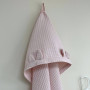 Рушник-куточок вафля рожевий 90х100