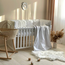 Комплект постільної білизни для новонародженого DreamLand білий