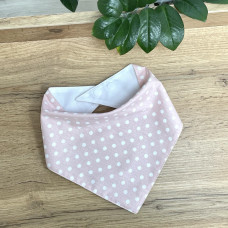 Слинявчик поплін Горошок на пудрі (120133)