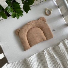 Подушка з вушками муслін бежевий