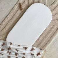 Простирадло у візочок муслін Молочний