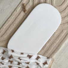 Простирадло у візочок муслін Молочний