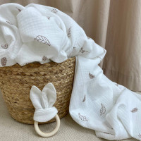 Пелюшка муслін Пірїнки коричневі