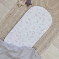 Простирадло у візочок "Baby Dear" муслін пудра