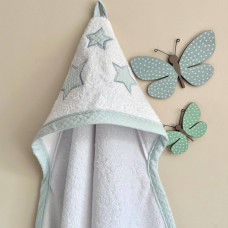 Рушник куточок махра окантовка вафля 80х100 айс