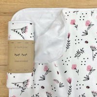 Непромокаюча пелюшка Поплін/Мембрана Гілочка рожева