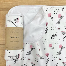 Непромокаюча пелюшка Поплін/Мембрана Гілочка рожева