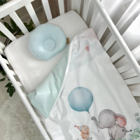 Змінна постіль Happy Day мята (простирадло 60х120, підковдра 90х110, анатомічна подушка)