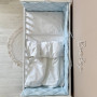 Комплект постільної білизни для новонародженого Baby Dream New Зайка із собачкою бежевий/блакитний