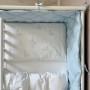 Комплект постільної білизни для новонародженого Baby Dream New Зайка із собачкою бежевий/блакитний