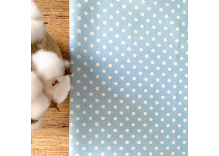 Пелюшка непромокаюча Горошок на блакитному