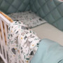 Комплект постільної білизни для новонародженого Baby Mix Bamby з друзями, колір мятний