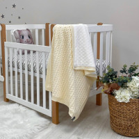 Плед бавовна Wellsoft Коса молочний