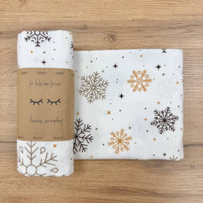 Пелюшка фланель Сніжинки