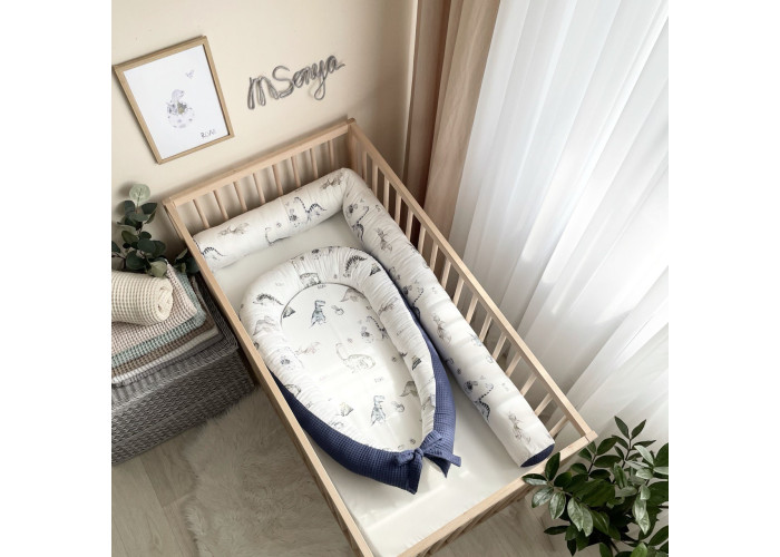 Валик "Nordic" Діно синій