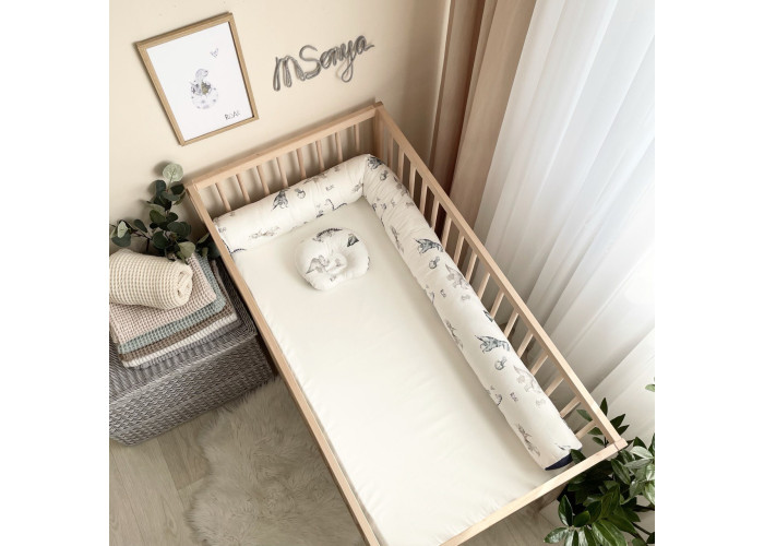 Валик "Nordic" Діно синій