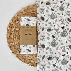 Пелюшка муслін Лисички сірі