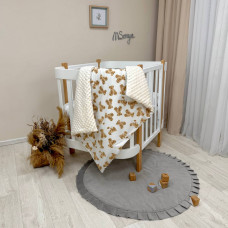 Плед-конверт з ковдрою на Minky Плюшеві ведмедики