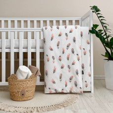 Підковдра 90х110 поплін Перо пудра