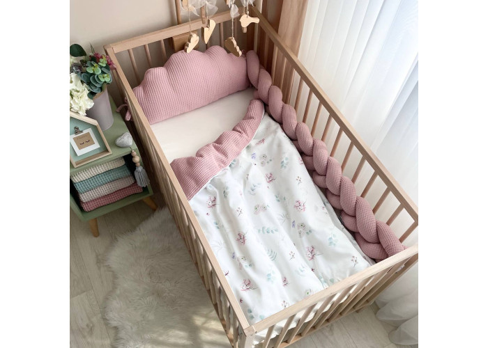 Плед-конверт з ковдрою Гортензія пудра