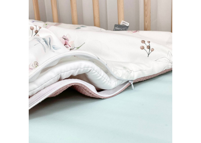 Плед-конверт з ковдрою Гортензія пудра