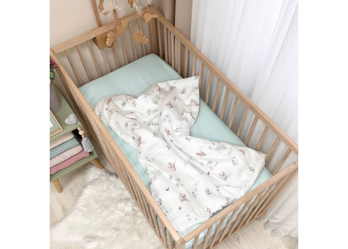 Плед-конверт з ковдрою Гортензія пудра