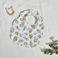 Слинявчик трикотаж рубчик Казкові зайчики