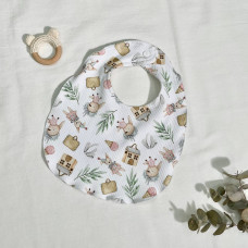 Слинявчик трикотаж рубчик Казкові зайчики