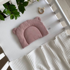 Подушка з вушками муслін пудра