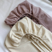 Простирадло дитяче льон лляний/ліла 2шт