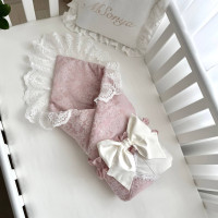 Плед-конверт De Lux пудра