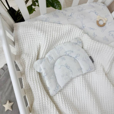 Подушка з вушками "Baby Dear" муслін блакитний