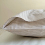 Наволочка поплін 50х70 Бежева клітинка (900000)