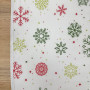 Непромокаюча пелюшка Фланель/Мембрана Сніжинки червоно-зелені