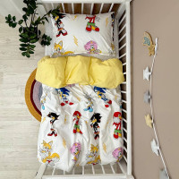 Комплект постільної білизни підліток 1,5 Sonic/жовтий (підковдра+наволочка)