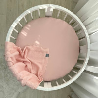 Простирадло дитяче Темна пудра 70х70