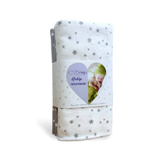 Набір пелюшок фланель 90х120 Stars Galaxy сірий