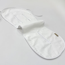 Вкладиш у автокрісло/візочок муслін/непромокаюча махра молочний